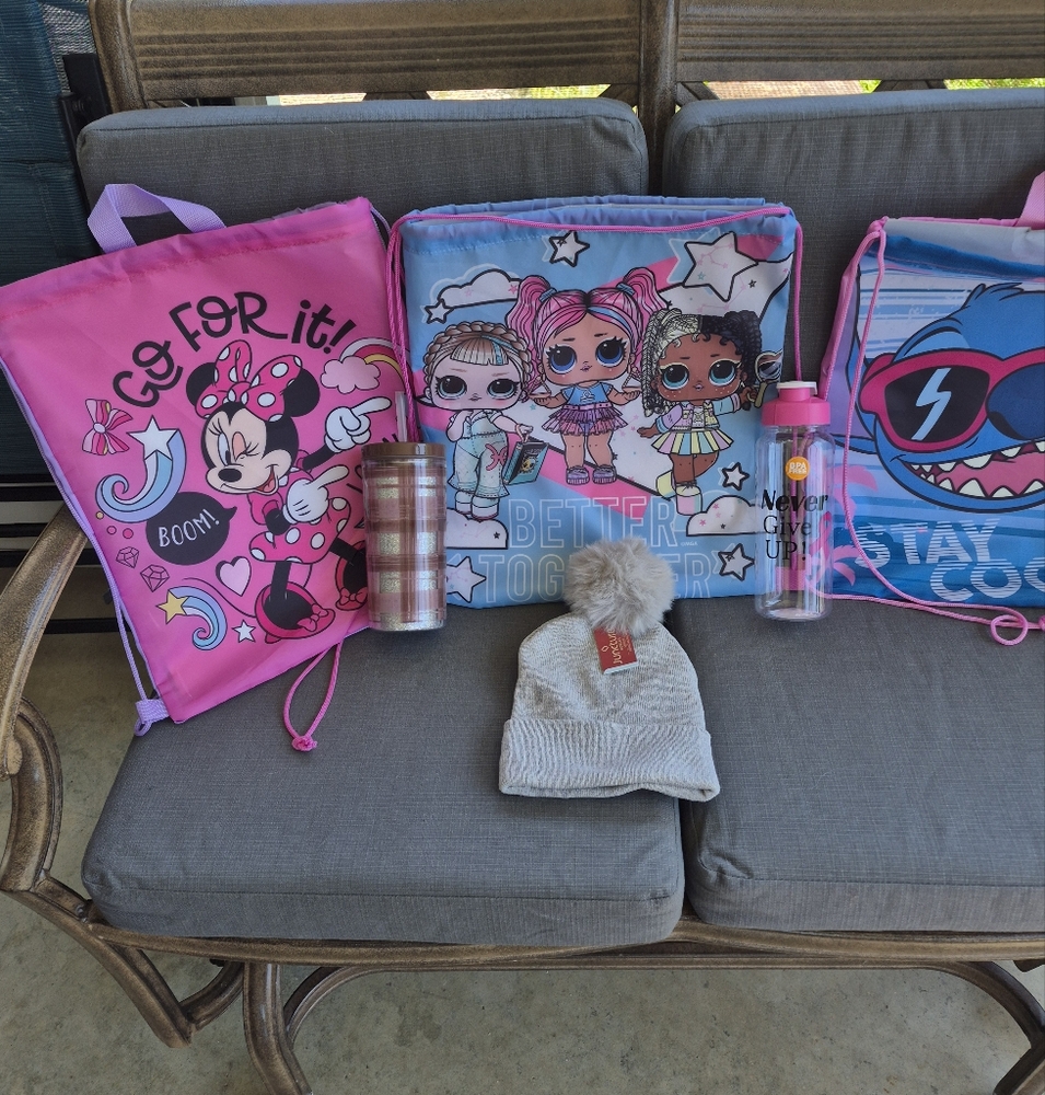 L.O.L. Surprise! Pink and Blue Kids Backpack Set